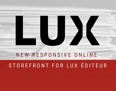 New responsive online storefront for Lux Éditeur