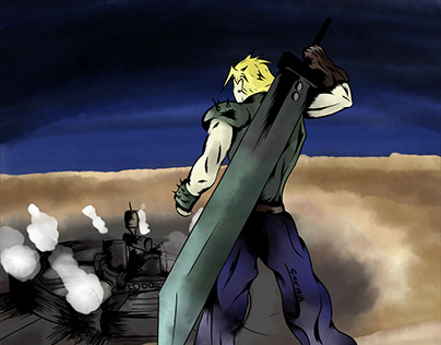 Drawing Cloud from FFVII