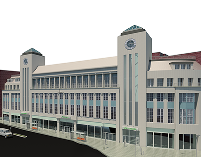 Modeled & Rendered existing building from just a pic