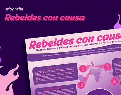 Infografía creativa "Rebeldes con causa"