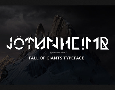 Jötunheimr - FALL OF GIANTS TYPEFACE Project