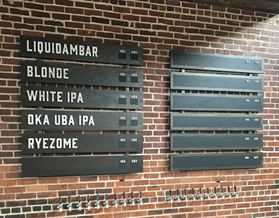 Cahaba Brewing Co. Taproom Signage