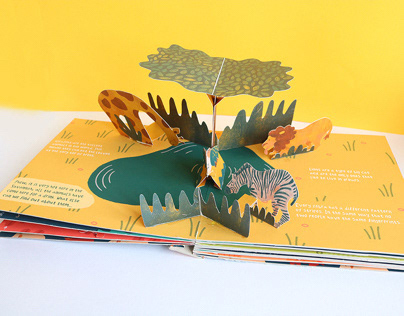 Illustrated Animal Pop-Up Book