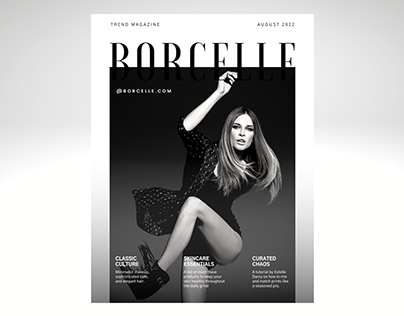 Fashion Magazine Cover Design/Magazine Layout Design