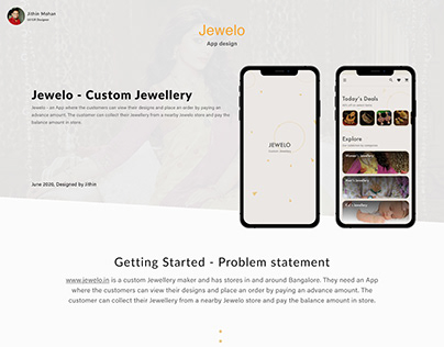 Jewelo App design