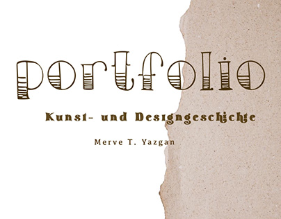 Portfolio- Kunst und Designgeschichte