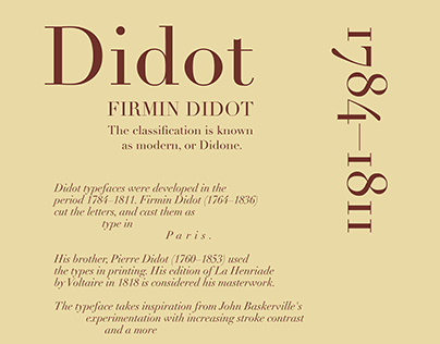 didot typography poster