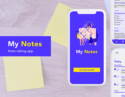 My notes - note taking app