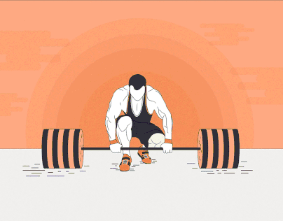 Illustration on #weight #lifting