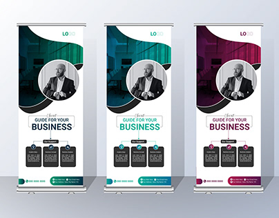 CORPORATE ROLL UP BANNER DESIGN TEMPLATE