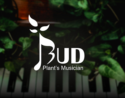 Musical flower pot Logo design