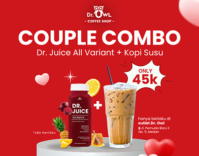 Project thumbnail - Promo Couple Combo " Dr. Owl Coffee Shop