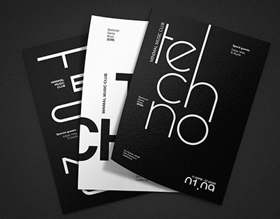 Techno Typographic Poster