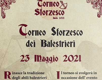 Flyer Medioevale "Torneo Sforzesco Dei Balestrieri"