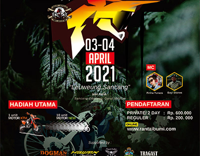 sport event banner promotion motocross adventure