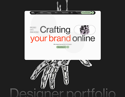 Portfolio website for a web designer