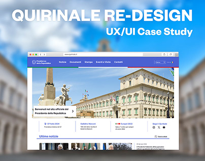 UX/UI Case Study: Quirinale Re-Design
