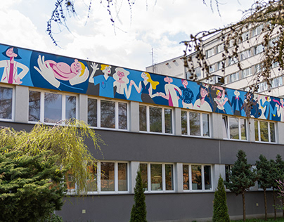 Medical mural in Katowice