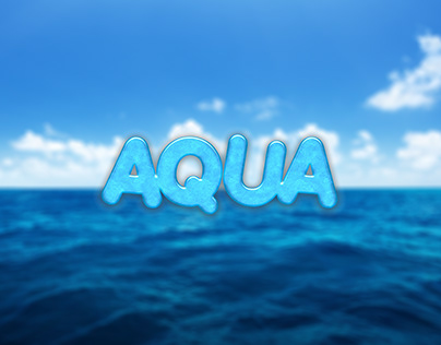 Free Download | Aqua Liquid Text Effect