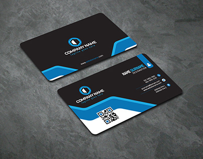 Professional Modern Rounded Corners Business Card
