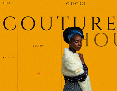 Landing page Concept for Gucci
