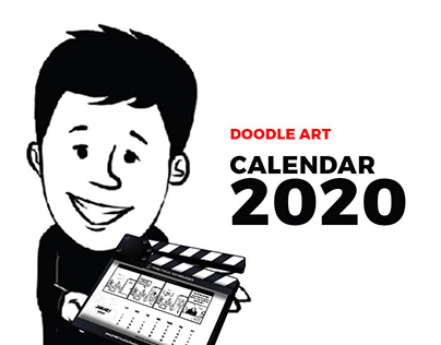 Clapperboard Calendar 2020 (Doodle Art) (Print)