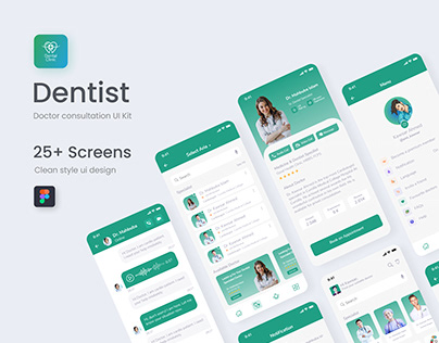 Dentist Doctor Consultant Mobile App Ui Kit