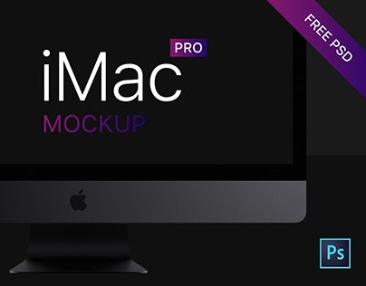 iMac Pro Free PSD Mockup