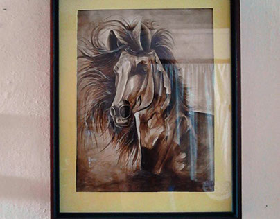 horse on watercolors ( caballo en acuarelas)
