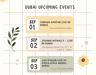 All upcoming Events in Dubai