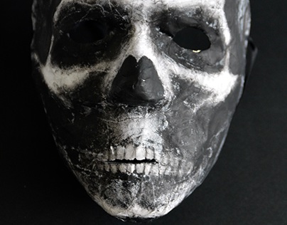 Papier Mâché Skull Mask