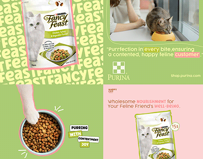 cat food Advertising poster 😻