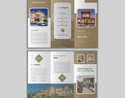 Real estate trifold brochure design
