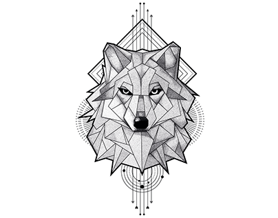 Lowpoly wolf