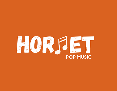 Project thumbnail - logo design of HORNET - a pop music company