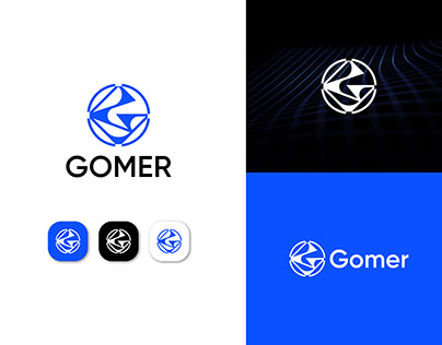 Gomer Logo Design. G Letter, Technology, Tech, Game