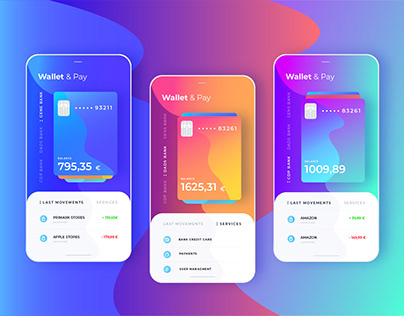 Wallet & Pay App Mobile Ui/Ux Project
