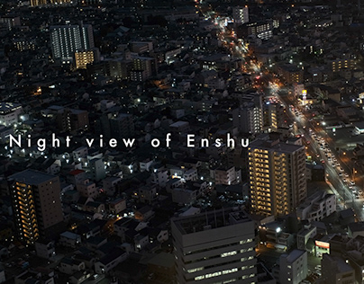night view of Enshu (Hamamatsu Japan)