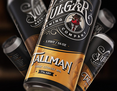 Vulgar Brewing Company - Mill City Beer Label Design