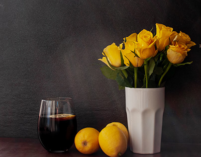 Yello Spring Still Life inspired by Dutch Masters