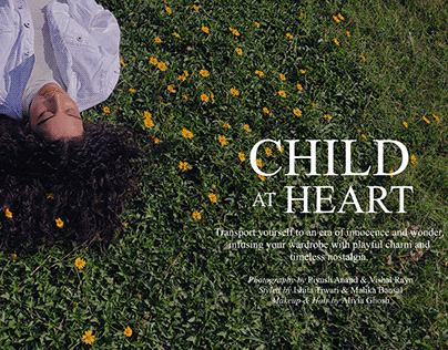 Fashion Editorial - Child At Heart