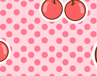 Cherries & Dots Pattern
