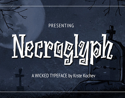 Necroglyph - Spooky Font