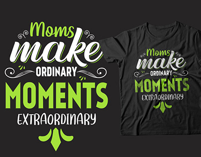 I will do creative typography mom t-shirt design