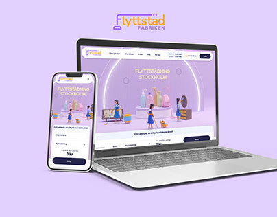 Flyttstad Fabriken - website for cleaning company