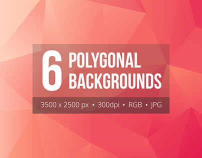 6 Polygonal Backgrounds