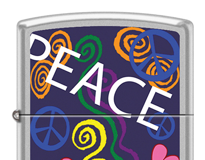"Peace and Love" Custom Zippo ® Design