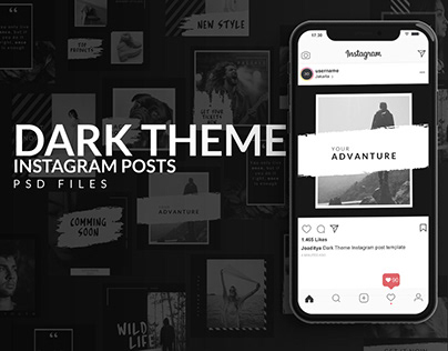 Dark Theme Instagram Posts