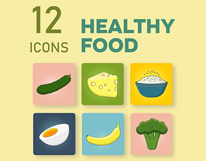 HEALTHY FOOD ICONS