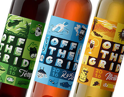Off The Grid Wine Labels